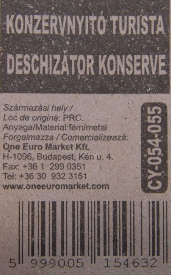 Image of Hagyományos Konzervnyitó (IT11765)